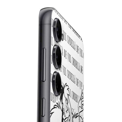 Disney Villains Cruella de Vil Black and White Galaxy S25 Skin