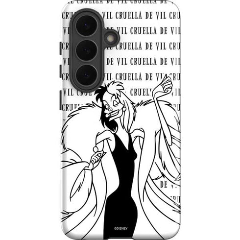 Disney Villains Cruella de Vil Black and White Galaxy S26 Plus Impact Case