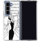 Disney Villains Cruella de Vil Black and White Galaxy Z Fold5 5G Clear Case