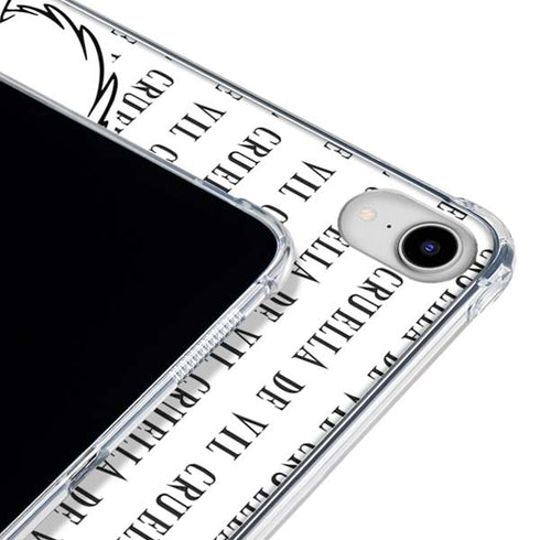 Disney Villains Cruella de Vil Black and White iPad 11th Gen (2025) Clear Case