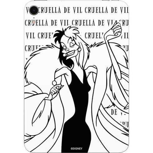 Disney Villains Cruella de Vil Black and White Apple iPad Mini Skin