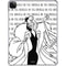 Disney Villains Cruella de Vil Black and White iPad Pro 11in (2024) Clear Case