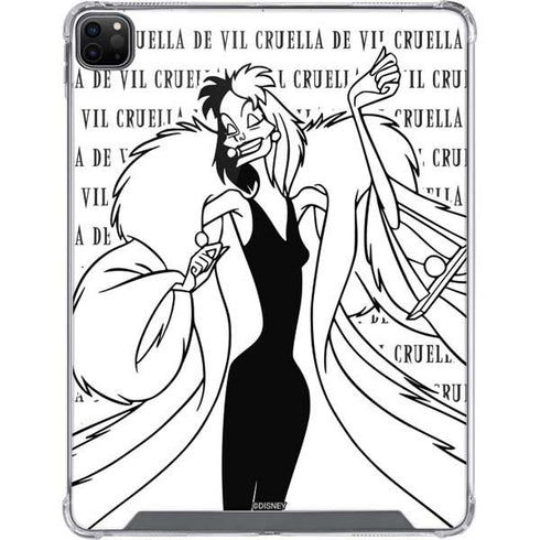 Disney Villains Cruella de Vil Black and White iPad Cases