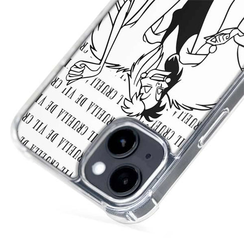Disney Villains Cruella de Vil Black and White iPhone 14 MagSafe Case