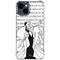 Disney Villains Cruella de Vil Black and White iPhone 15 Clear Case