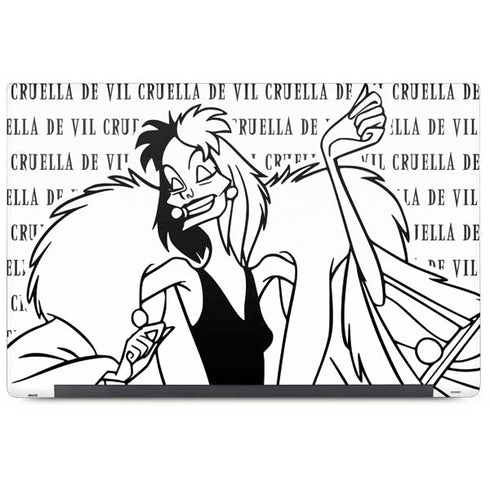 Disney Villains Cruella de Vil Black and White Dell Latitude Skin