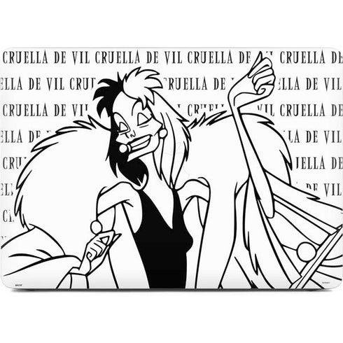 Disney Villains Cruella de Vil Black and White Apple MacBook Air Skin