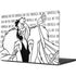 Disney Villains Cruella de Vil Black and White Apple MacBook Pro 14-inch Skin