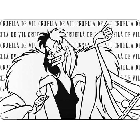 Disney Villains Cruella de Vil Black and White Apple MacBook Pro 14-inch Skin