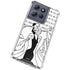 Disney Villains Cruella de Vil Black and White Moto G 5G (2025) Clear Case
