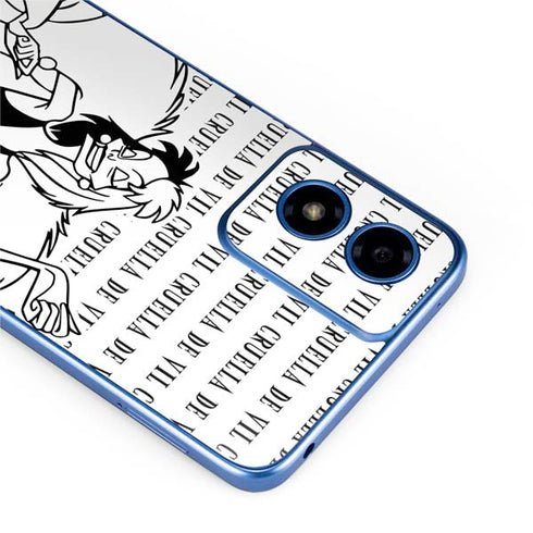 Disney Villains Cruella de Vil Black and White Moto G Play 4G (2024) Skin