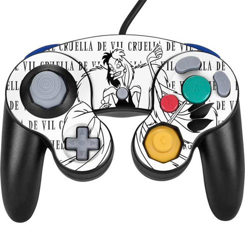 Disney Villains Cruella de Vil Black and White Nintendo Skins