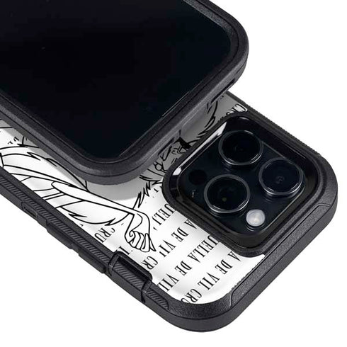 Disney Villains Cruella de Vil Black and White Otterbox Defender iPhone Skin