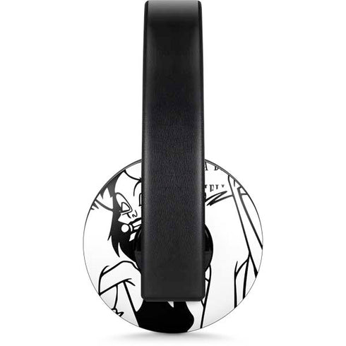 Disney Villains Cruella de Vil Black and White PlayStation 4 Gold Wireless Headset Skin