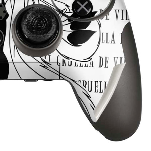 Disney Villains Cruella de Vil Black and White PlayStation Scuf Vantage 2 Controller Skin