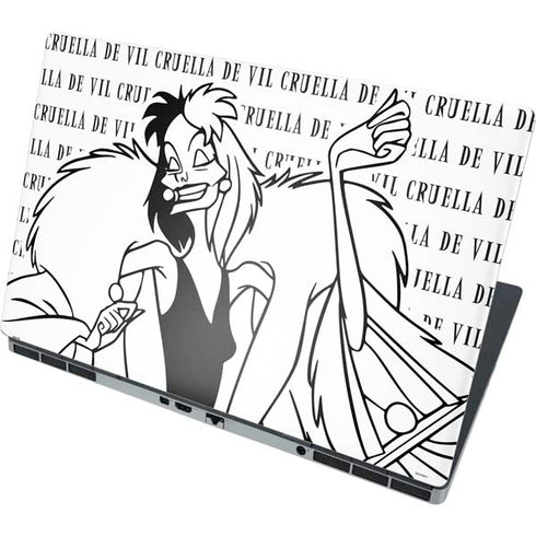 Disney Villains Cruella de Vil Black and White Dell Precision Skin