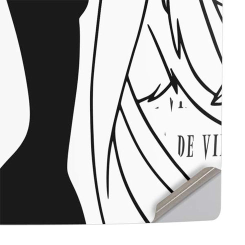Disney Villains Cruella de Vil Black and White PS5 Pro Console Skin