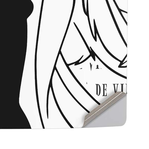Disney Villains Cruella de Vil Black and White PS5 Pro Disk Console Skin