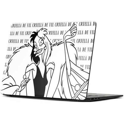 Disney Villains Cruella de Vil Black and White Surface Laptop 7 13.8in Skin