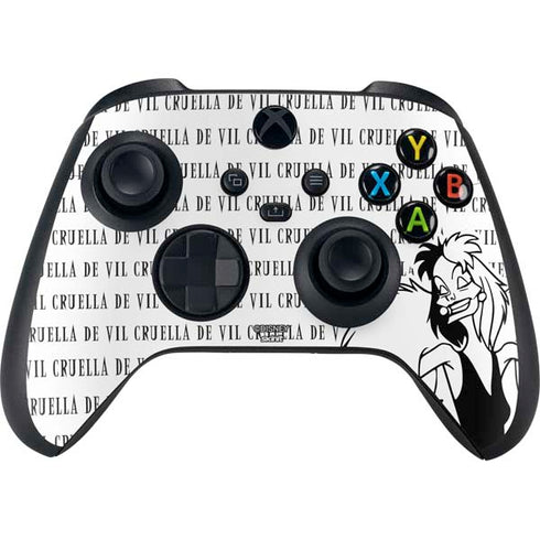 Disney Villains Cruella de Vil Black and White Xbox Series X Bundle Skin