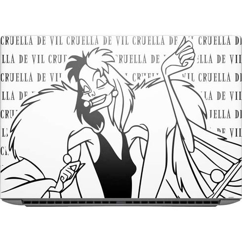Disney Villains Cruella de Vil Black and White HP ZBook Fury 16 G10 Skin