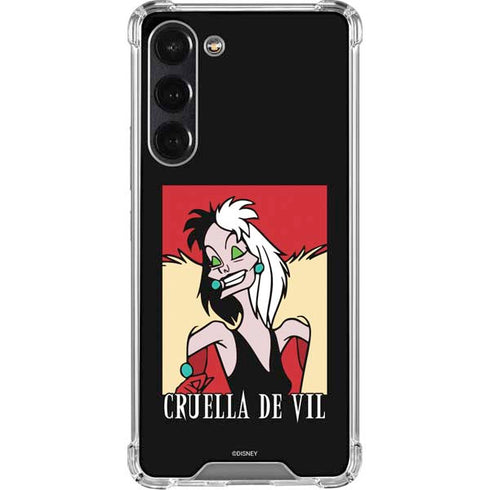 Disney Villains Cruella de Vil Galaxy S24 FE Clear Case
