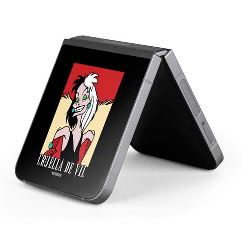 Disney Villains Cruella de Vil Galaxy Z Flip6 Skin