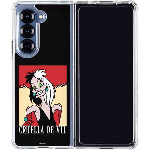 Disney Villains Cruella de Vil Galaxy Z Fold6 Clear Case