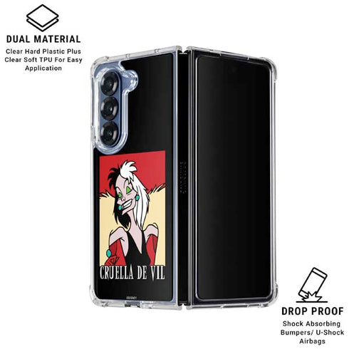 Disney Villains Cruella de Vil Galaxy Z Fold6 Clear Case