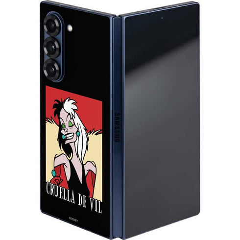 Disney Villains Cruella de Vil Galaxy Z Fold6 Skin