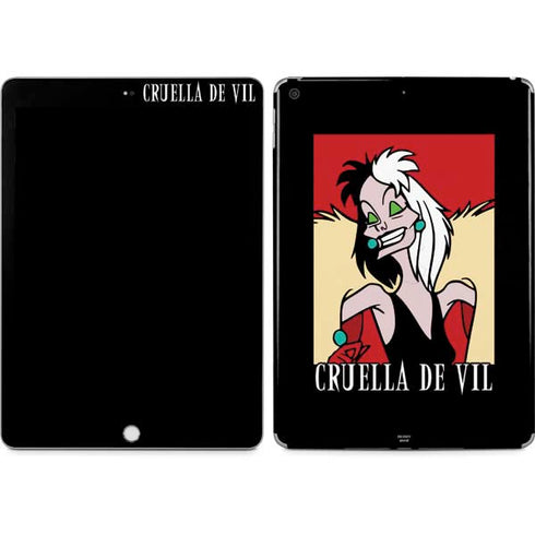 Disney Villains Cruella de Vil Apple iPad Skin