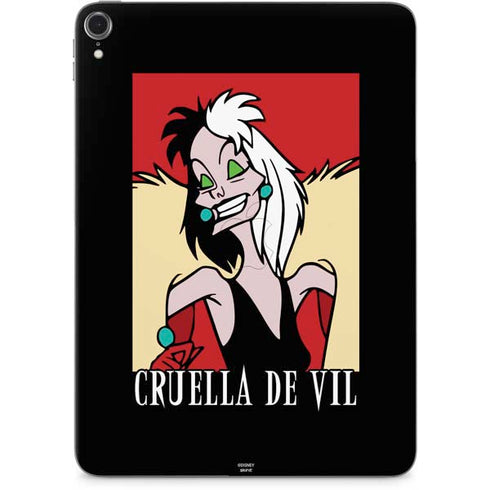Disney Villains Cruella de Vil Apple iPad Pro Skin