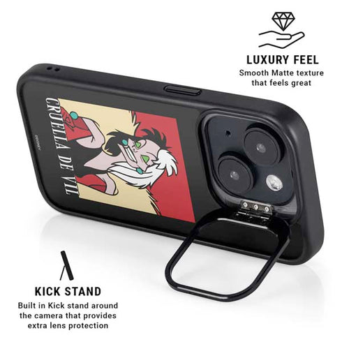 Disney Villains Cruella de Vil iPhone 15 Kickstand Case
