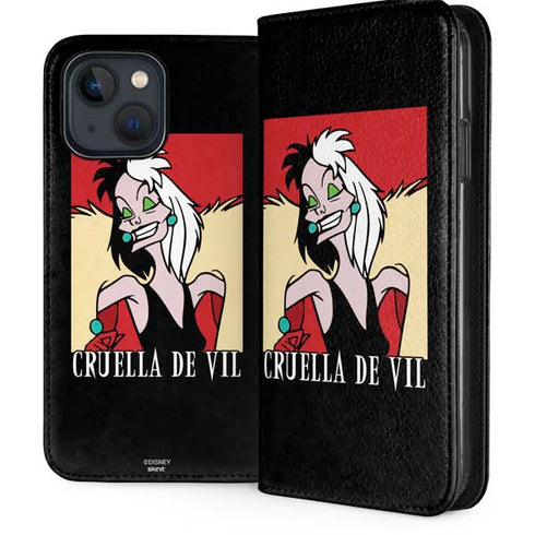 Disney Villains Cruella de Vil iPhone 15 Plus Folio Case