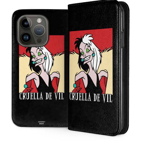 Disney Villains Cruella de Vil iPhone 15 Pro Folio Case