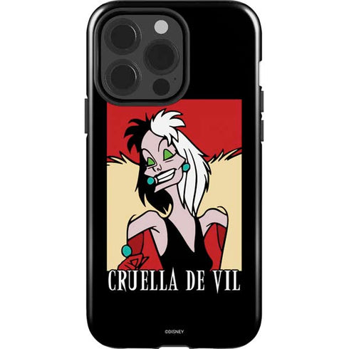 Disney Villains Cruella de Vil iPhone 15 Pro Impact Case