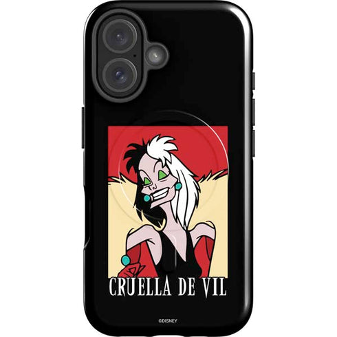 Disney Villains Cruella de Vil iPhone 16 Magsafe Impact Case