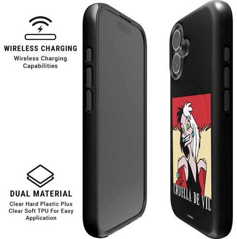 Disney Villains Cruella de Vil iPhone 16 Magsafe Impact Case
