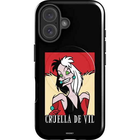 Disney Villains Cruella de Vil iPhone 16 Plus Magsafe Impact Case