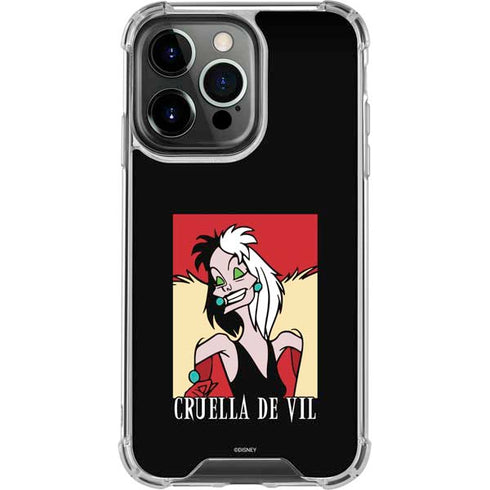 Disney Villains Cruella de Vil iPhone 16 Pro Clear Case