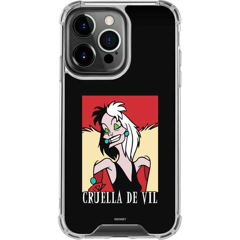 Disney Villains Cruella de Vil iPhone 16 Pro Max Clear Case
