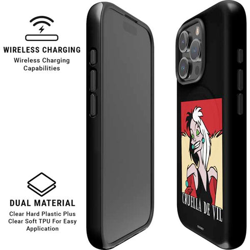 Disney Villains Cruella de Vil iPhone 16 Pro Max Magsafe Impact Case