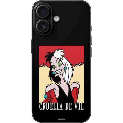 Disney Villains Cruella de Vil iPhone 16 Skin