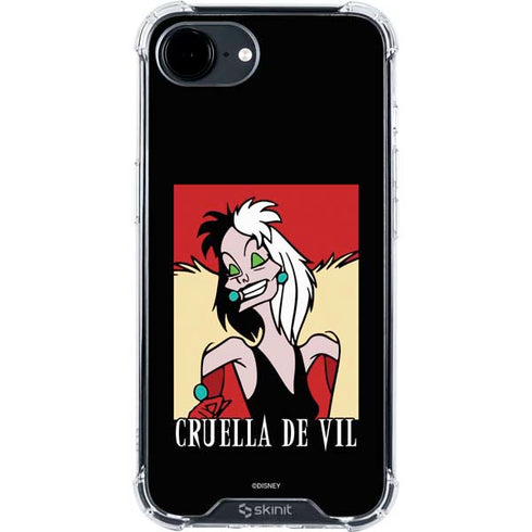 Disney Villains Cruella de Vil iPhone 16e Clear Case