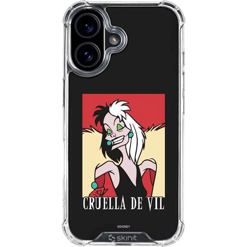 Disney Villains Cruella de Vil iPhone 17 Clear Case