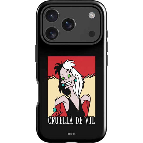 Disney Villains Cruella de Vil iPhone 18 Pro Impact Case