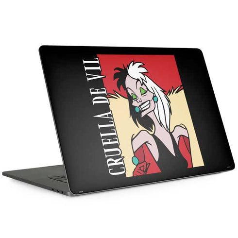Disney Villains Cruella de Vil MacBook Skins