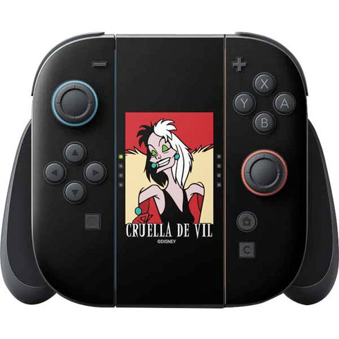 Disney Villains Cruella de Vil Nintendo Switch 2 (2025) Joy-Con Controller Skin