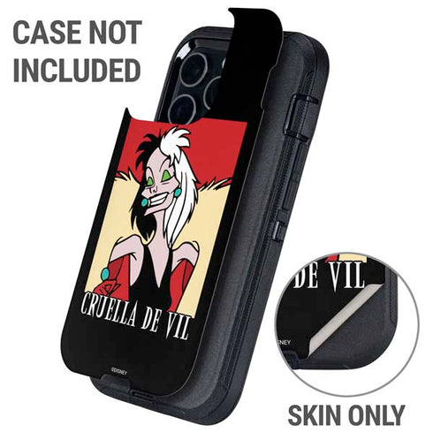Disney Villains Cruella de Vil Otterbox Defender iPhone Skin