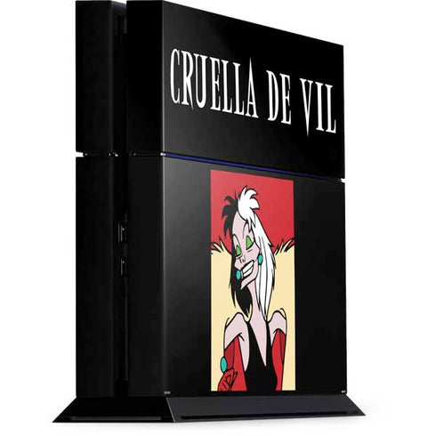 Disney Villains Cruella de Vil PlayStation PS4 Skins